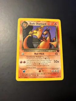 Dark Charizard 21/82 Team Rocket Unlimited Rare Pokemon TCG - Image 1