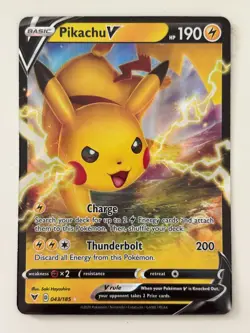 Pokemon TCG Pokemon Pikachu V Pikachu Ultra Rare Holo - Image 1