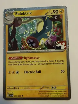 Eelektrik 031/086 Cosmos Holo Pokemon Play! Prize Pack Play Stamp Series 8 NM - Image 1