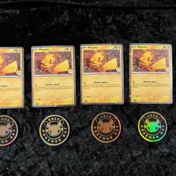 Pikachu 051 /162 Stamped 2026 Pokemon Day 30th Anniversary Promo TCG W/Coin X5! - Image 5