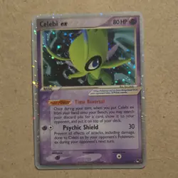 Pokemon Celebi ex 017/017 POP Series 2 Ultra Rare Holo EX 80HP Psychic Shield - Image 1