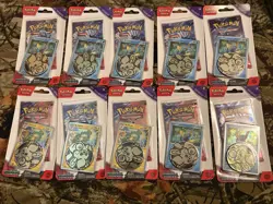 Pokemon Temporal Forces Checklane Blister Set of 10 Packs Bellibolt / Carvanha - Image 1
