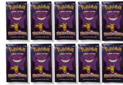 Pokemon TCG Halloween Trick or Trade Booster Bundle Lot Of 10 mini Packs 30 cds. - Image 1