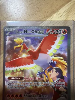 Ethan’s Ho-Oh ex 230/182 Pokemon Destined Rivals Special Illustration Rare NM - Image 4