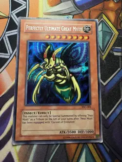 Yugioh! Perfectly Ultimate Great Moth Prismatic Secret Rare - TSC-001 - Englisch - Image 1