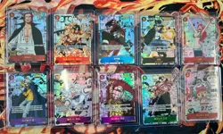 2025 ONE PIECE KOREAN PROMO GOD PACK MANGA FULL SET SHANKS, ACE, NAMI, Luffy etc - Image 1