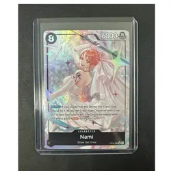 Bandai One Piece Nami Rush Holo Special Character Card OP15-086 6000 Power - Image 1