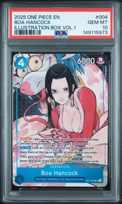 Boa Hancock 004 Illustration Box Vol.1 One Piece Promos One Piece PSA 10 - Image 1