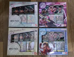 Brand New Bandai ONE PIECE Illustration Box 1 2 3 4 Set Boa Nami Luffy Zoro - Image 1