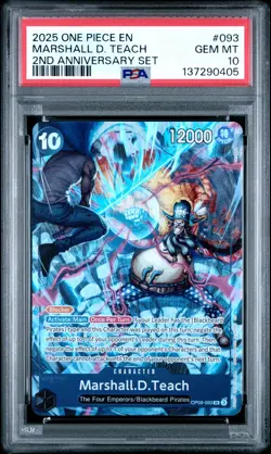 Marshall D. Teach PSA10 2025 One Piece English Version 2nd Anniversary Set #093 - Image 1