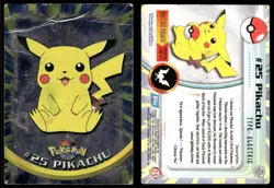 PIKACHU #25 TOPPS TRADING CARDS SERIES 1 POKEMON DMG - Image 1