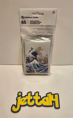 Pokemon Center Great Wave Pikachu & Friends Trading Card Sleeves - 65 Pack! NEW! - Image 1