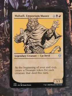 MTG Card: Mahadi, Emporium Master (CL: Battle for Baldur's Gate) SHOWCASE - Image 1