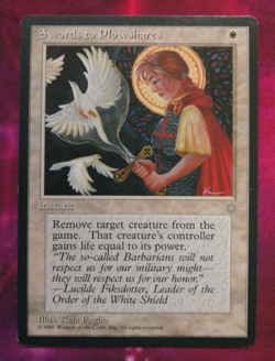 Swords to Plowshares Ice Age. LP - Lightly Played. MTG. - Image 1