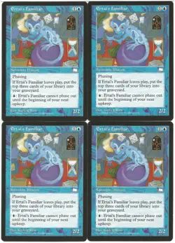 MTG Ertai's Familiar x4 Weatherlight Rare LP Reserved List - Image 1