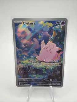Lillie's Clefairy ex Special Illustration Rare Holo Sv09 184/159 Pokemon - Image 1