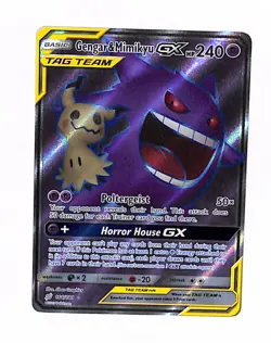 2019 Pokemon Sun & Moon Team Up Gengar & Mimikyu GX #164/181 NM - Image 1