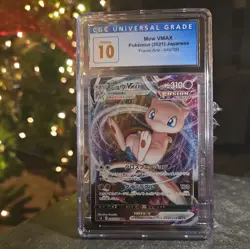 Mew VMAX 40 Pokemon Japanese Fusion Arts CGC PRISTINE 10 BL Blue Label - Image 1