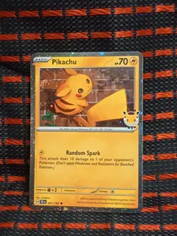 Pikachu (Cosmos Holo) - 051/162 - #51 - Pokemon: Temporal Forces - Image 5