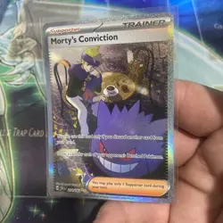 Pokemon TCG Trainer Morty's Conviction 211/162 Temporal Forces SIR NM - Image 2