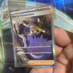Pokemon TCG Trainer Morty's Conviction 211/162 Temporal Forces SIR NM - Image 5