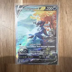 Pokemon TCG Hisuian Samurott V GG51/GG70 Crown Zenith Ultra Rare Holo 220HP - Image 1