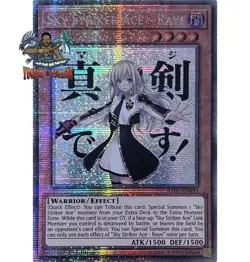 Yugioh! 1x Sky Striker Ace - Raye RA05-EN093 Starlight Rare 1st Ed NM - Image 1