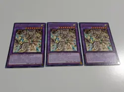 3x Rare Mysterion the Dragon Crown Yugioh! Justice Hunters JUSH - Image 1
