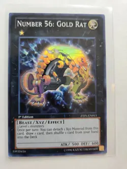 Yugioh - Number 56: Gold Rat ZTIN-EN013 1st Edition - 2013 AA87 - Image 1