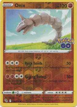 Onix 36/78 Reverse Holo | Pokemon GO | Pokemon Card - Image 1