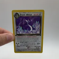 Pokemon TCG Draco Obscur 33/82 Team Rocket Rare French Card 2000 1st Edition - Image 2