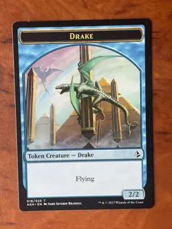 Drake Token MTG Magic the Gathering Card NM Near Mint AKH - Image 1