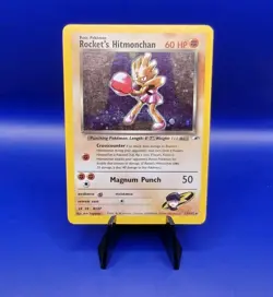 Rocket's Hitmonchan 11/132 Holo Rare Gym Heroes Pokemon Card 1999-2000 TCG WOTC - Image 1