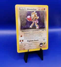 Rocket's Hitmonchan 11/132 Holo Rare Gym Heroes Pokemon Card 1999-2000 TCG WOTC - Image 3