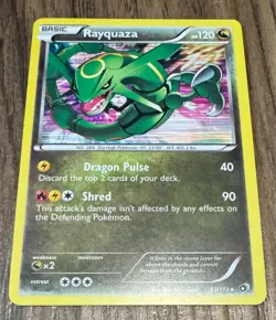 Pokemon TCG Rayquaza 93/113 Legendary Treasures 2013 Reverse Holo Rare Card - Image 1