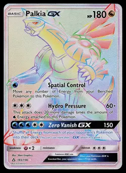 Pokemon Card - Palkia GX Ultra Prism 165/156 Secret Rare - Image 1