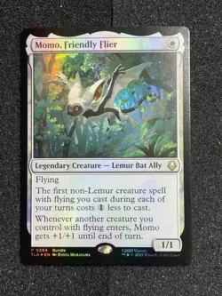 MTG Avatar Momo, Friendly Flier TLA P 0394 Bundle Promo Foil Rare N - Image 1