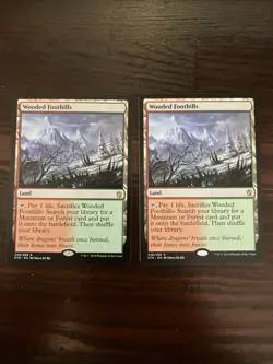 2x Wooded Foothills NM MTG Khans of Tarkir Magic: The Gathering - Image 1