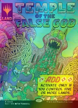 Temple of the False God Encyclopedia of Magic #20 Secret Lair Foil MTG NM - Image 1