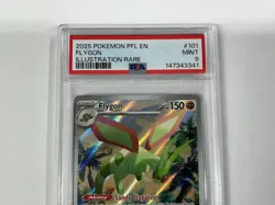 2025 POKEMON PFL EN-PHANTASMAL FLAMES ILLUSTRATION RARE #101 FLYGON PSA 9 - Image 4