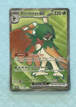 Decidueye ex 100/88 Double Rare Full Art Pokemon Perfect Order ME03 Mint/NM - Image 1
