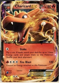 Charizard EX 11/106 NM 2014 -XY- Flashfire Ultra Rare Pokemon TCG - Image 1