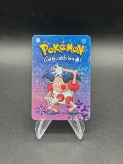 Mr Mime Holo Pokemon Vintage 2000 Vending Prism Sticker Nintendo Rare - Image 1