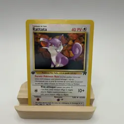 Pokemon TCG Rattata 66/82 Team Rocket 1st Edition French Common Wizards 2000 - Image 1