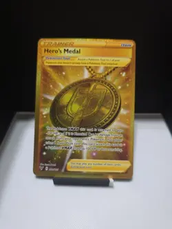 Pokemon TCG Hero's Medal Vivid Voltage 201/185 Holo Secret Rare NM - Image 1
