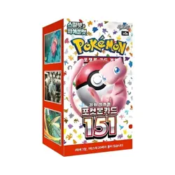 Pokemon: 151 Booster Box (sv2a) (20 Packs) Korean - Factory Sealed - Image 2