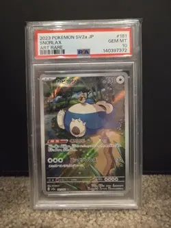 PSA 10 - Snorlax - 181/165 SV2a Japanese 151 - Pokemon - Image 1