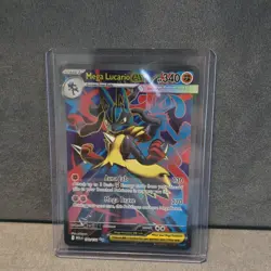 Pokemon Mega Lucario EX 160/132 Holo Ultra Rare Stage 1 ME01 English 340 HP - Image 1