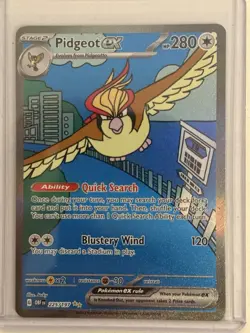 Pokemon Pidgeot ex Special Illustration Rare Holo SV03 Obsidian Flames 225/197 … - Image 2