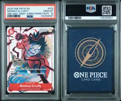 2025 ONE PIECE 3RD ANNIV TOURNAMENT 3 BROTHERS PACK #012 MONKEY D. LUFFY PSA 10 - Image 3
